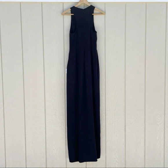 Dress The Population | NWT Ariel Racerback Faux Wrap Crepe Gown - Picture 5 of 10